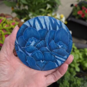 Spring Garden (Cyanotype Monoprint) #3